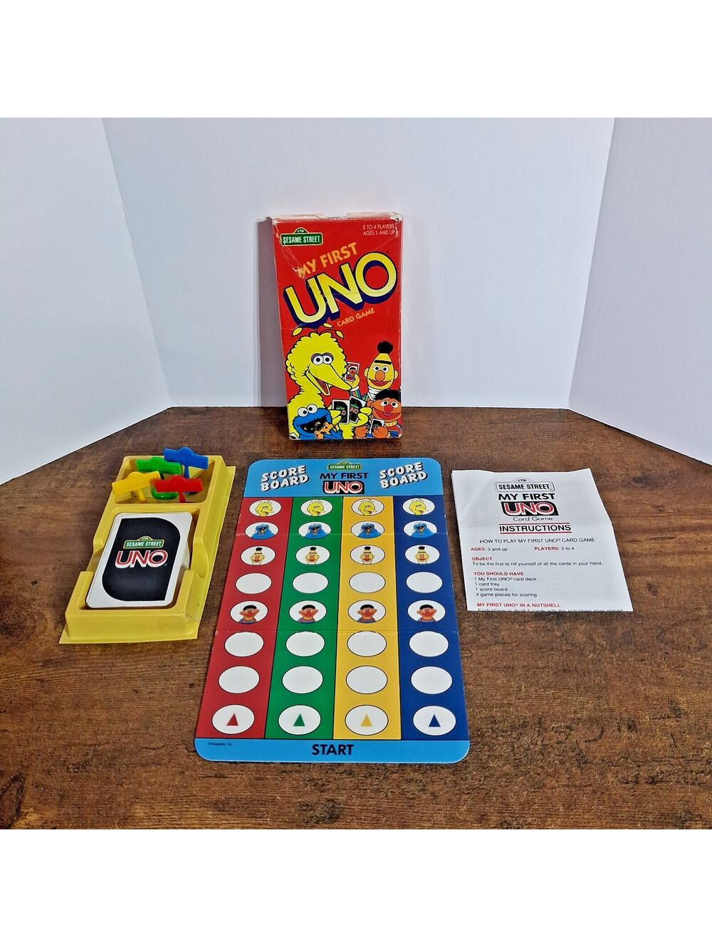 Vintage Sesame Street My First Uno Card Game, 1992, Complete